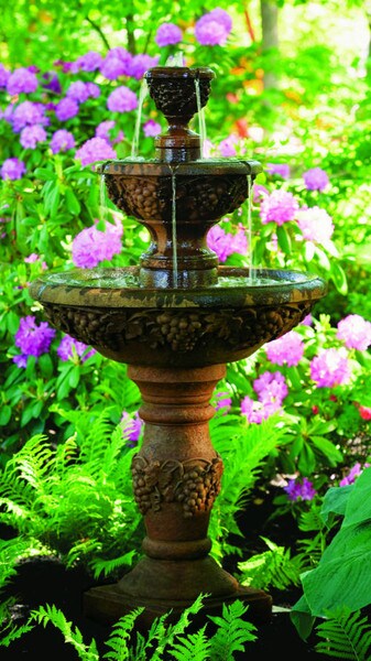 Three Tier Sonoma Fountain Wine Decor
